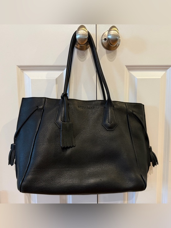 Longchamp Handbags - Longchamp Penelope Leather Shoulder Tote